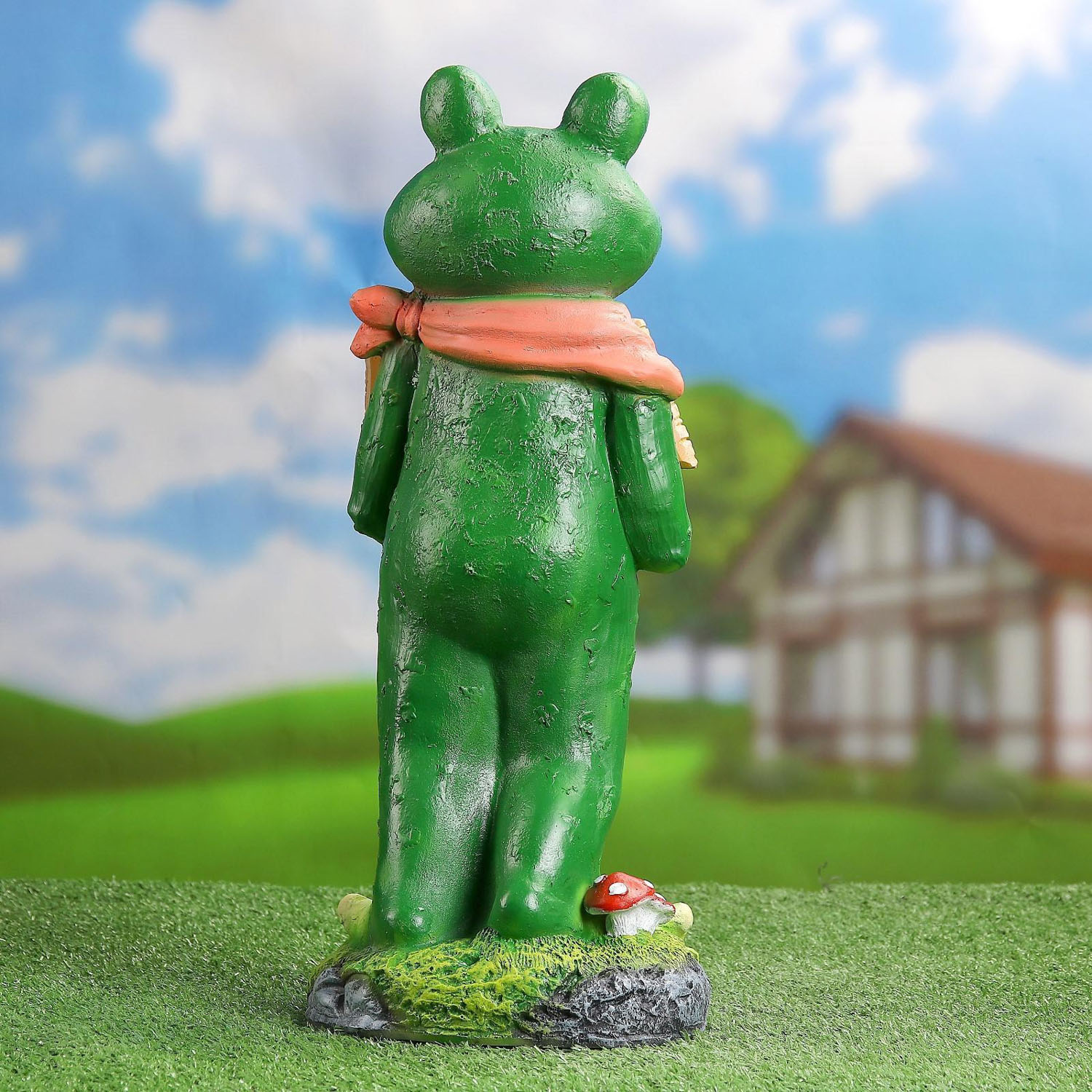 Садовая фигура "Лягушка с табличкой "Моя Дача" 42см   3624678