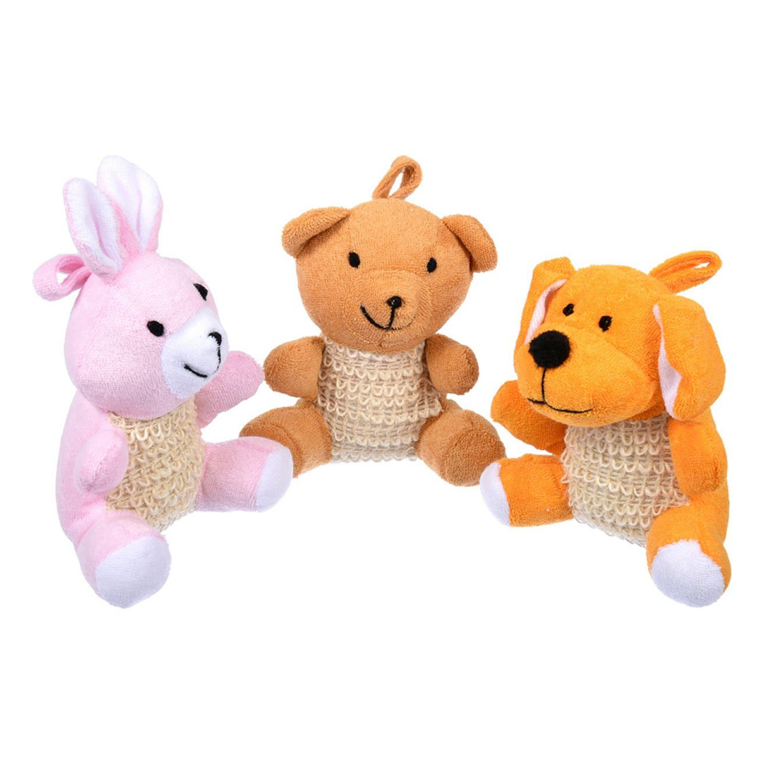 Мочалка из сизаля с хлопком (собачка, мишка, зайка), 10х7х14 см "Банные штучки" /30 Мочалка из сизаля с хлопком (собачка, мишка, зайка), 10х7х14 см "Банные штучки" /30