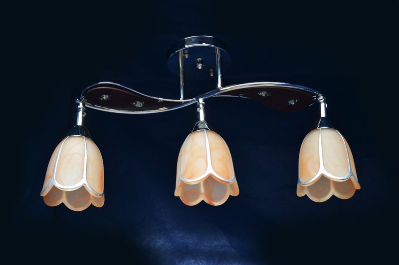 Светильник потолочный А1226/3   3*60W Е14 , 220V S=12м2 VERNER LIGHTING *1