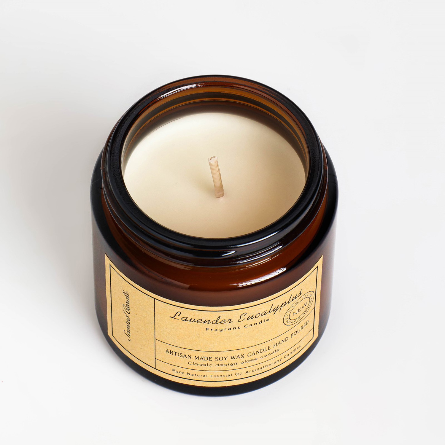 Свеча ароматическая в банке "Лаванда и эвкалипт", 6,5х5,5 см, 100 гр  7999249