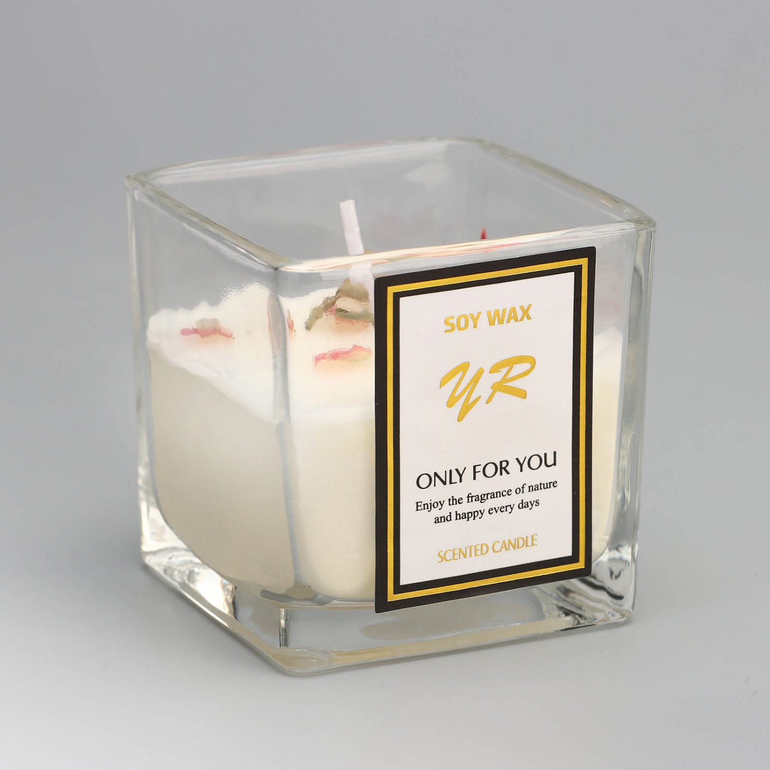 Свеча ароматическая в стакане "Soy Wax", морская соль и шалфей   9667544