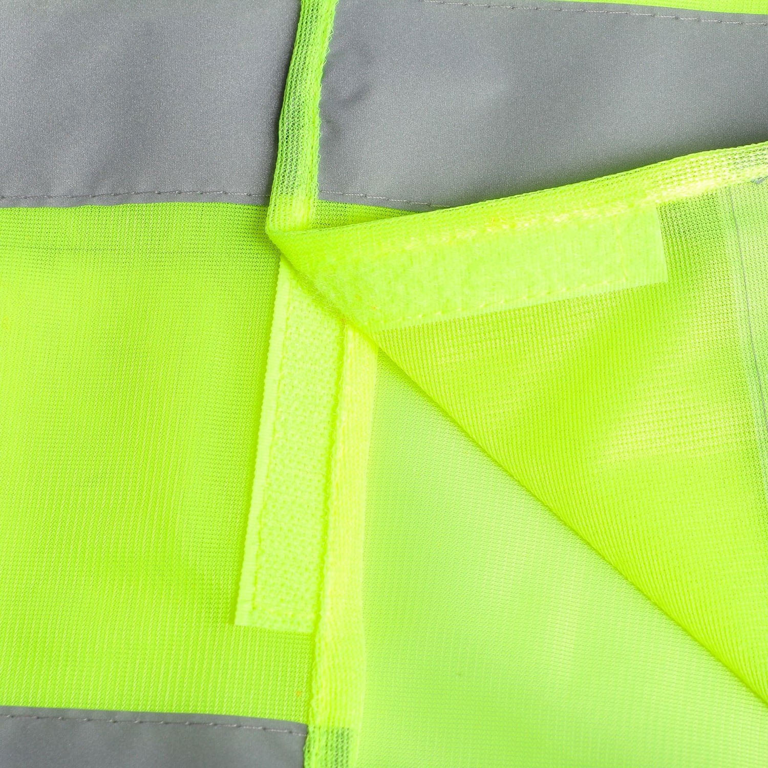 Жилет сигнальный TORSO, светоотражающий, салатовый, 3 класс, размер 2XL 3628609