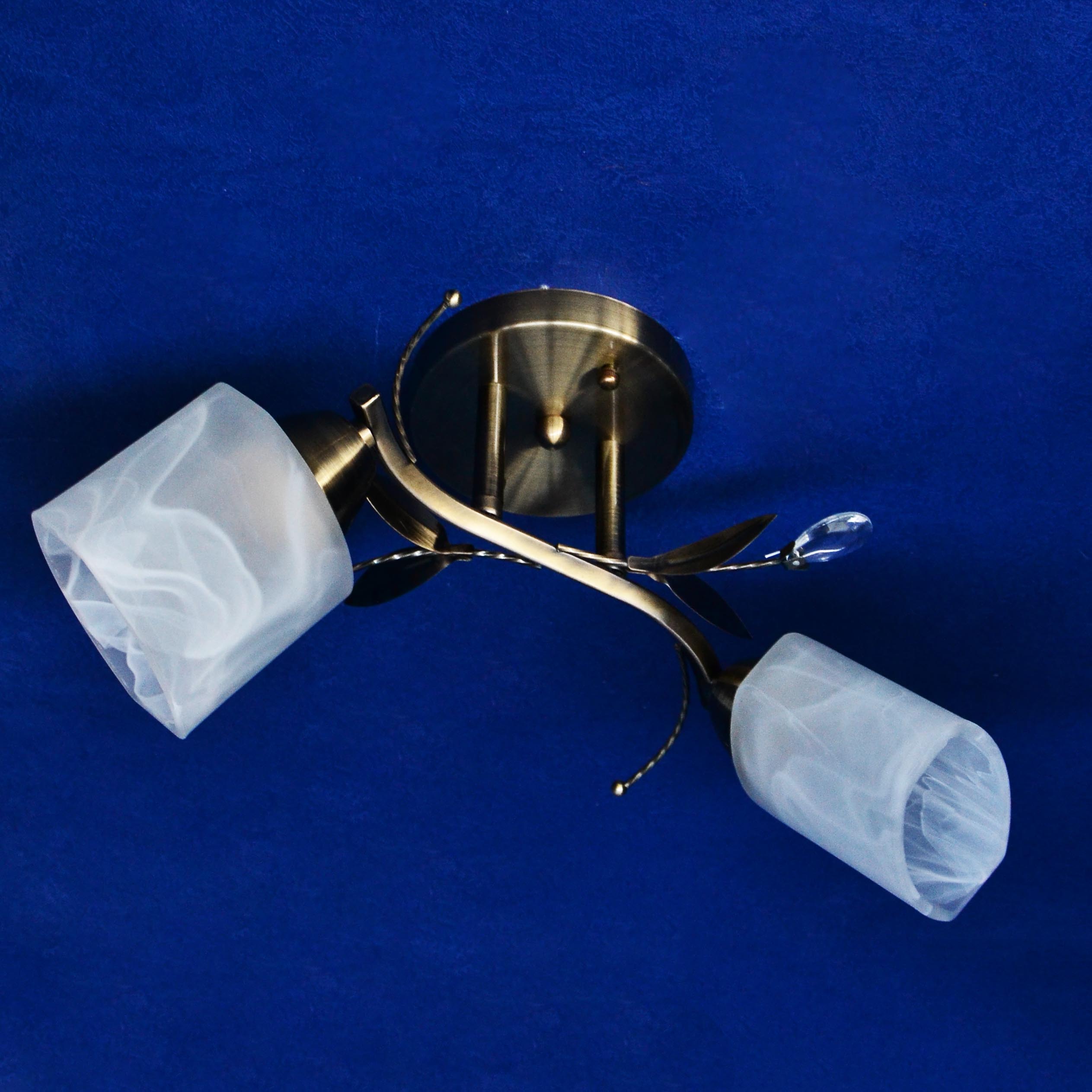 Люстра Verner Lighting N0327/2, 40 Вт, E27, 2 лампы, античная бронза