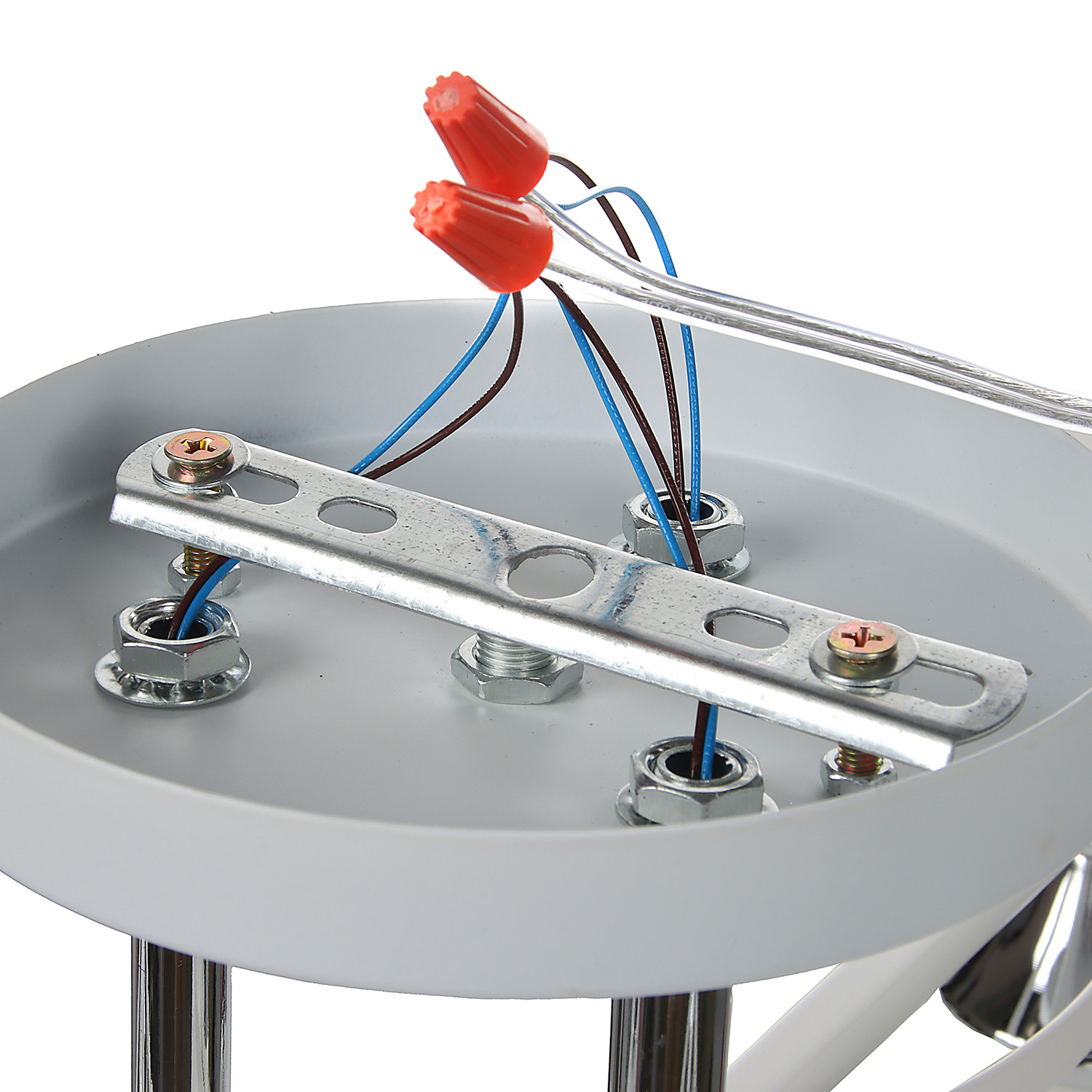 Люстра N6587/3 WT+CR 3*40W E27 220V (d-500; h-250) VERNER LIGHTING *1