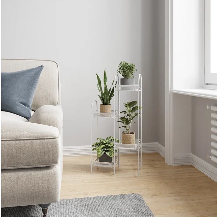 Этажерка для цвет.кашпо металл. "Лира 24" 4-х местн., ш.0,37м,в.0,75м,гл.0,17м Белый ПДЦЛ24Б *1 Этажерка для цвет.кашпо металл. "Лира 24" 4-х местн., ш.0,37м,в.0,75м,гл.0,17м Белый ПДЦЛ24Б *1