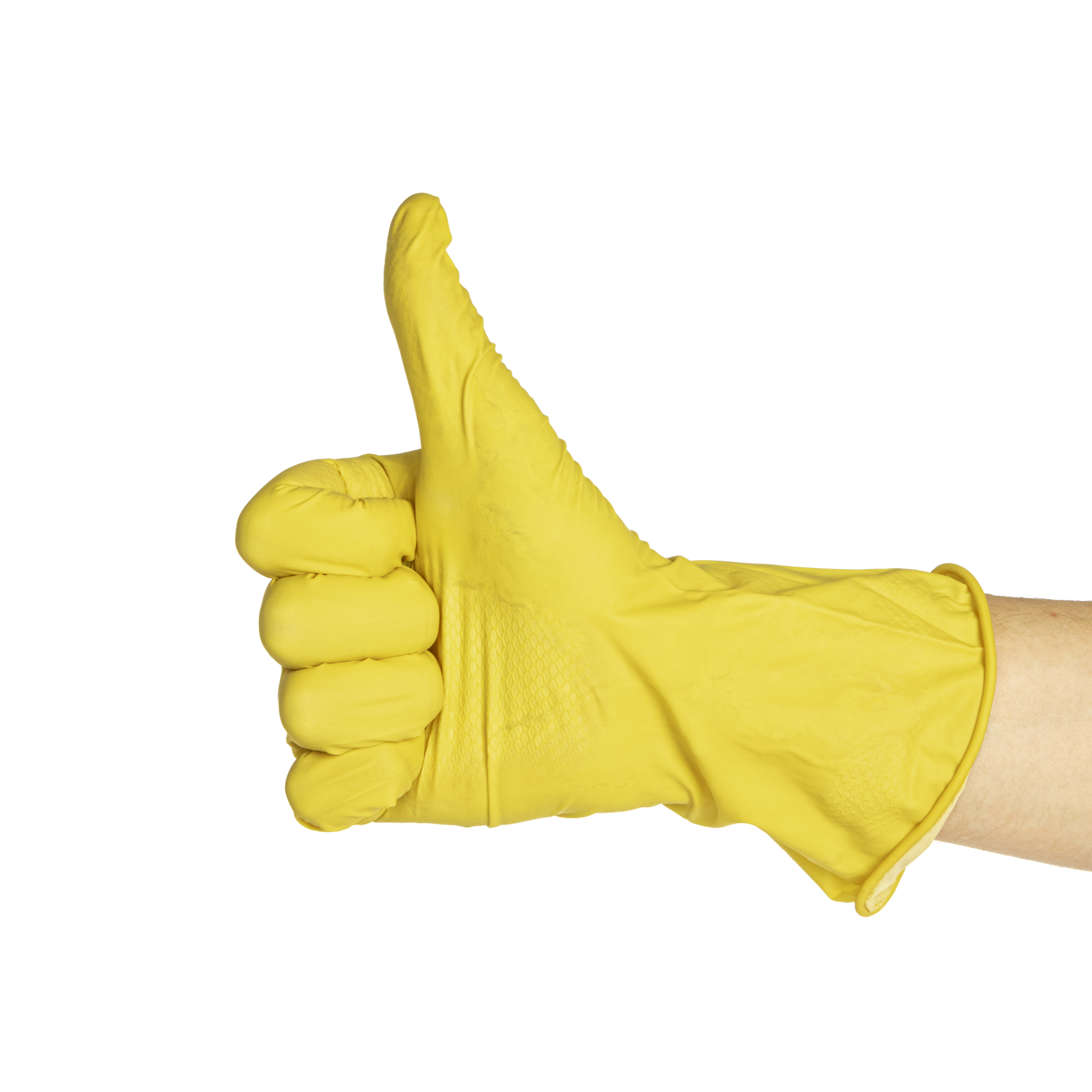 Перчатки латексные с хлопк.напыл. L (большой) 1пара Желтые 092010 "York" *12/144