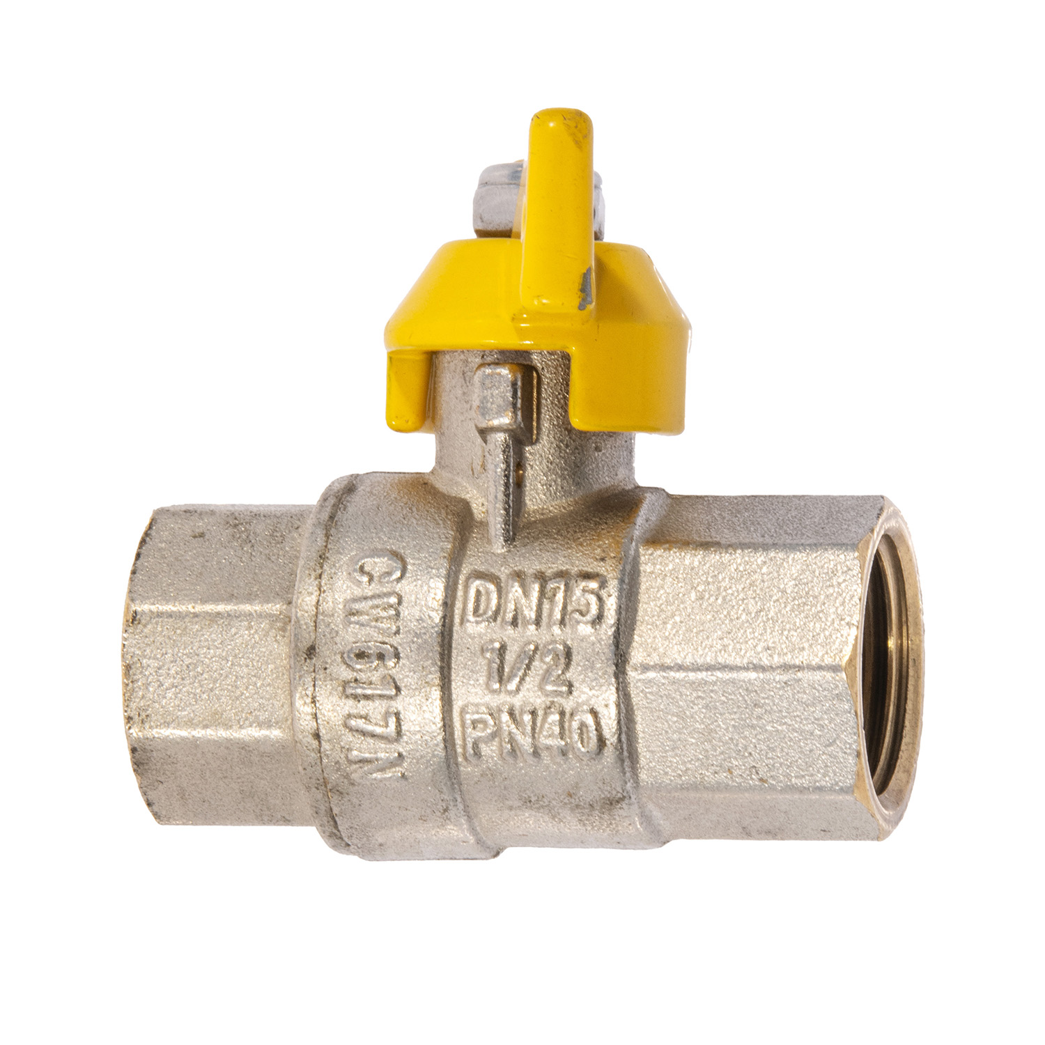 Кран шаровый 1/2" (Ø15) ГАЗОВЫЙ М/М бабочка VALTEC VALGAS 277 *1/16