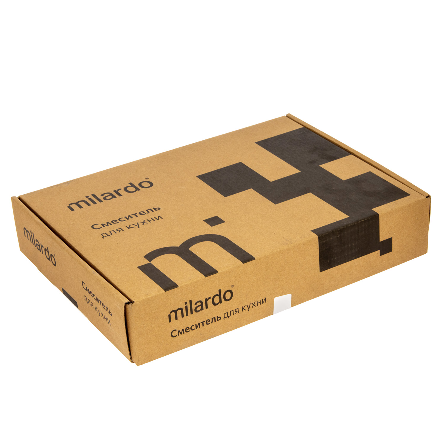 Смеситель для кухни Milardo Meal черный матовый, гибкий излив + душевая насадка M01BL2FM05 *1/10