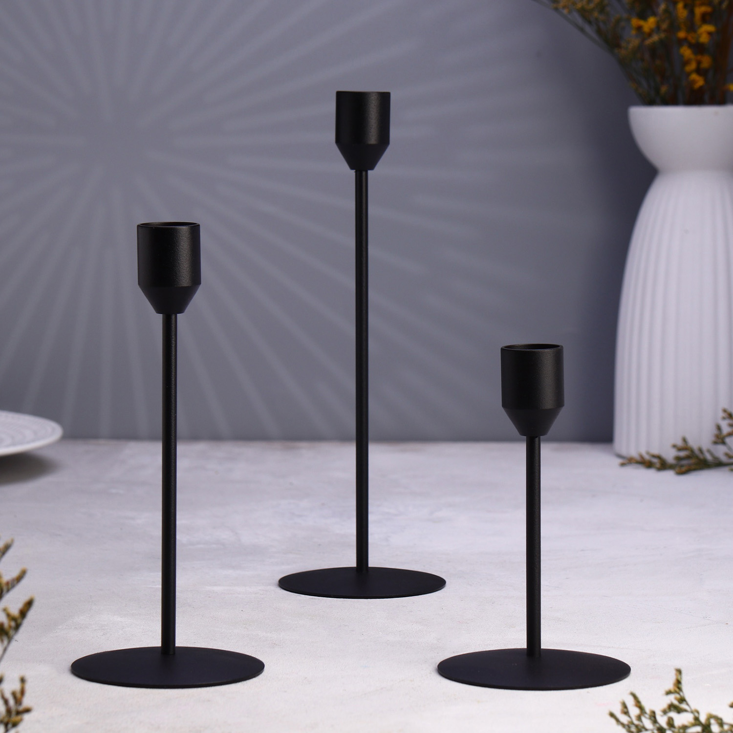 Набор подсвечников "Трио" 8х24; 8х19; 8х14см 10330392