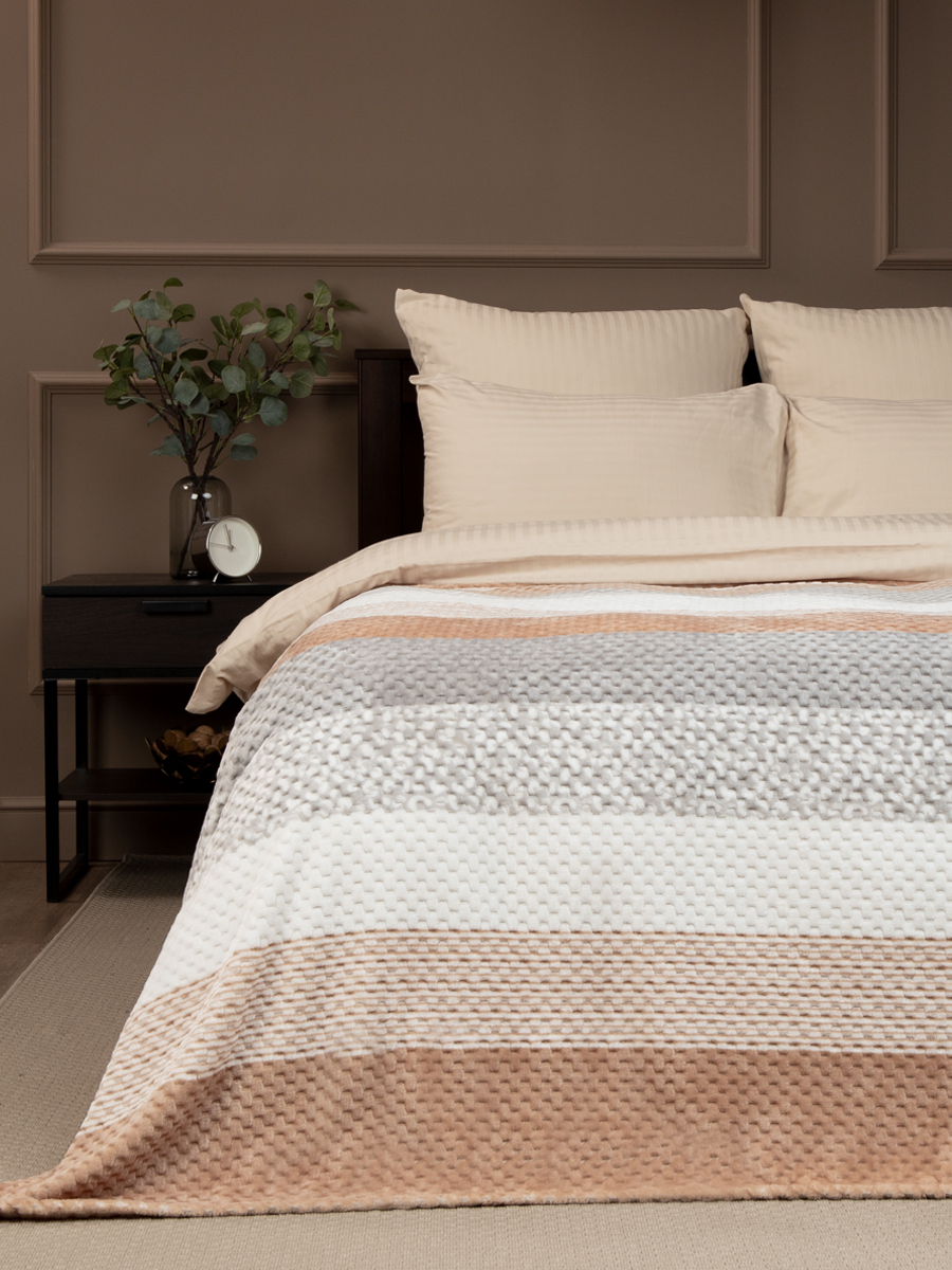 Плед 150*200см фланель жаккард бежевый TF FNJPs BE 1520 Absolute *1 Плед 150*200см фланель жаккард бежевый TF FNJPs BE 1520 Absolute *1