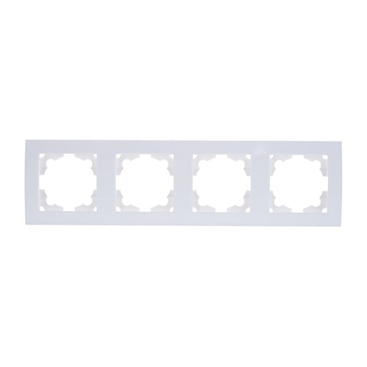 Рамка Бриллиант 4-м горизонт. белая UNIVersal 7947502