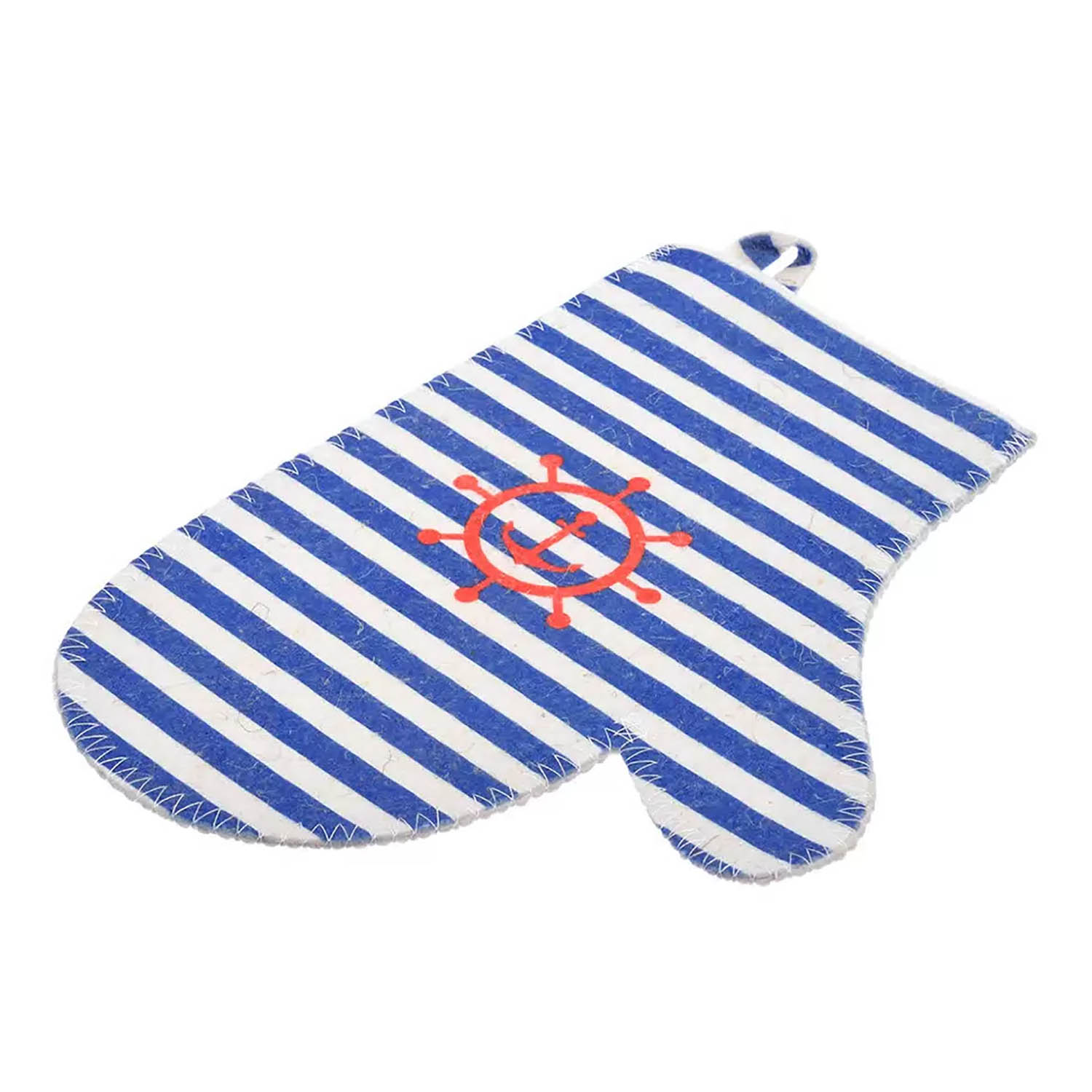 Рукавица "Морская" "Банные штучки", войлок 100% /20