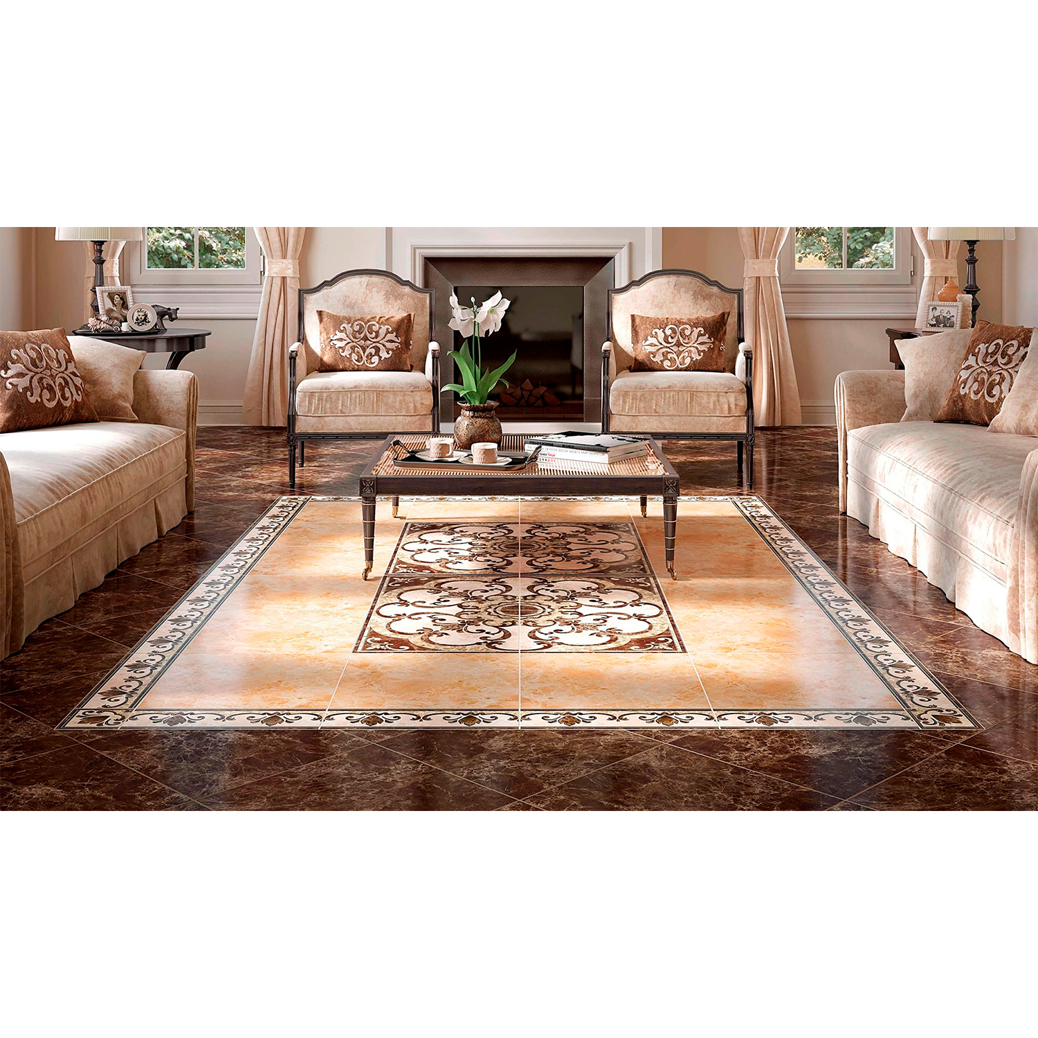 Плитка декоративная Intercerama Emperador, 13.7х13.7 см, коричневый