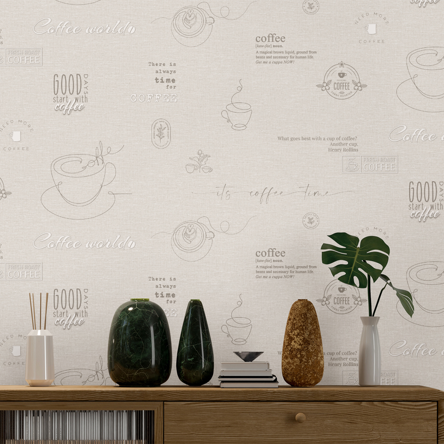 Обои флиз Ateliero Cafe/Кафе (беж.) 589692 1.06*10м *6