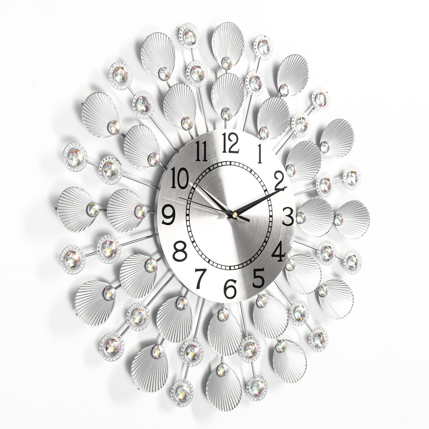 Часы настенные, серия: Ажур, "Кремпе", плавный ход,  d-48 см, циферблат 22 см 4663065