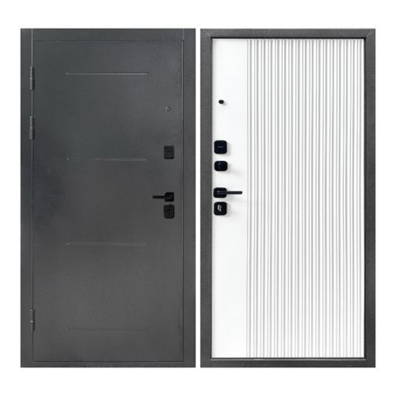 Дверь входная 2050х860х95 мм Форпост Монблан, правая, эмалит белый Дверь входная 2050х860х95 мм Форпост Монблан, правая, эмалит белый