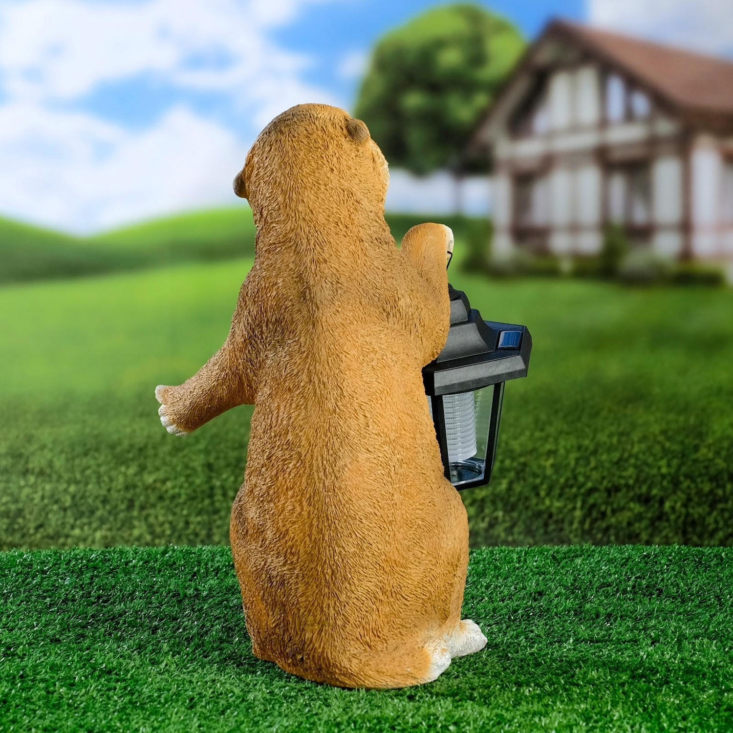 Садовый фонарь "Суслик с фонариком" 15х15х36см   4160847