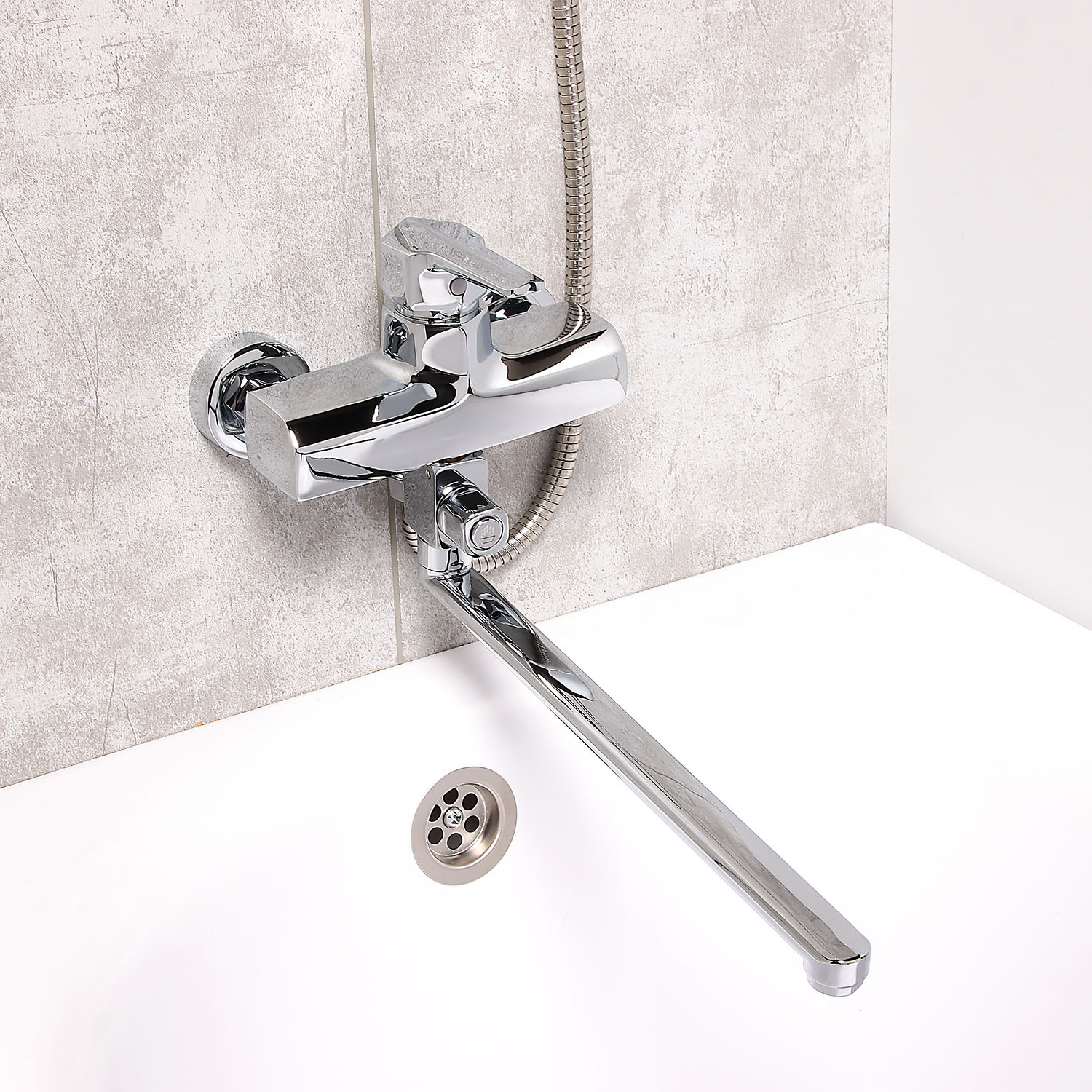 Смеситель для ванны Potato P2140, длинный излив, однорычажный