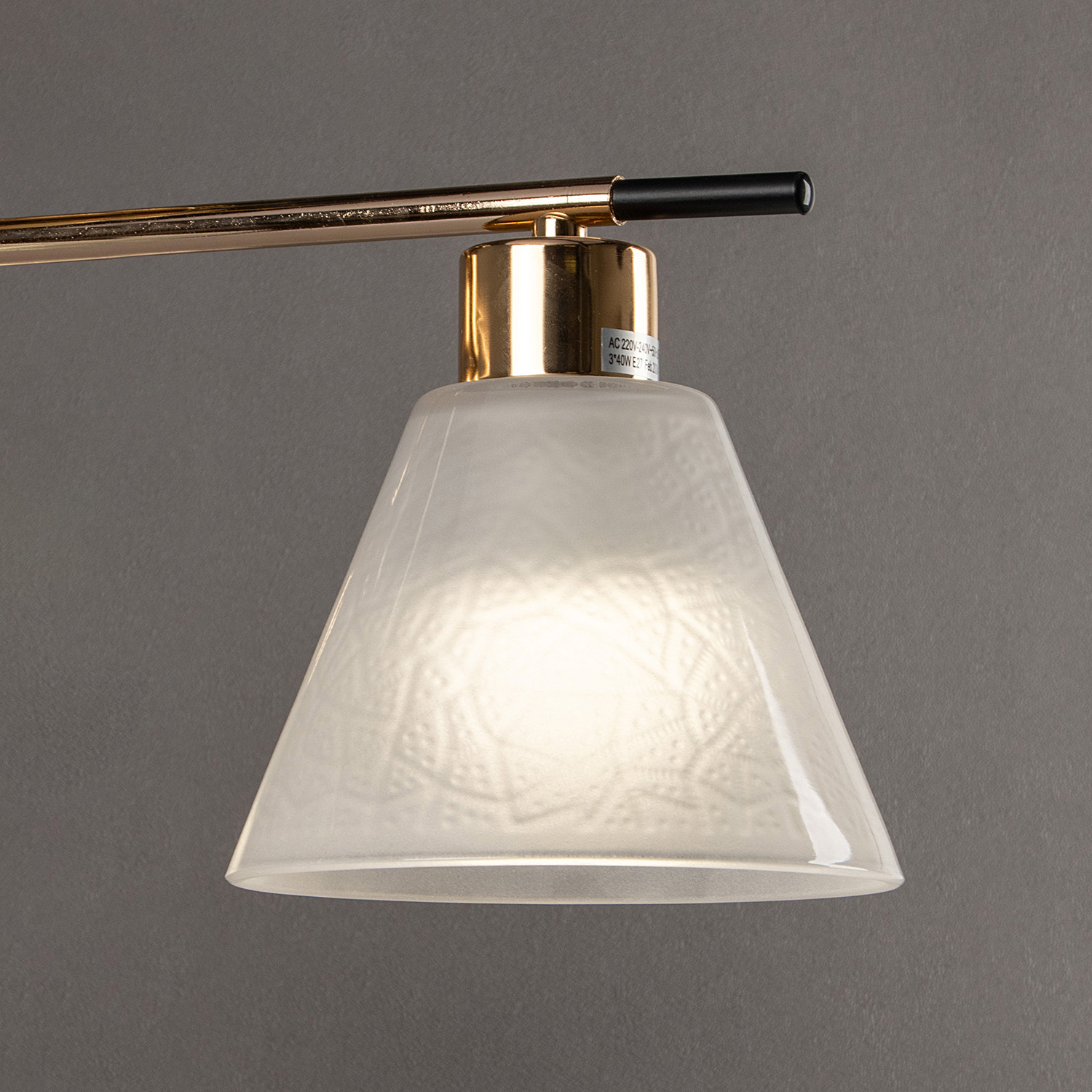 Люстра 09112-3.3-03 FG+BK 40Вт S=18м2    *2