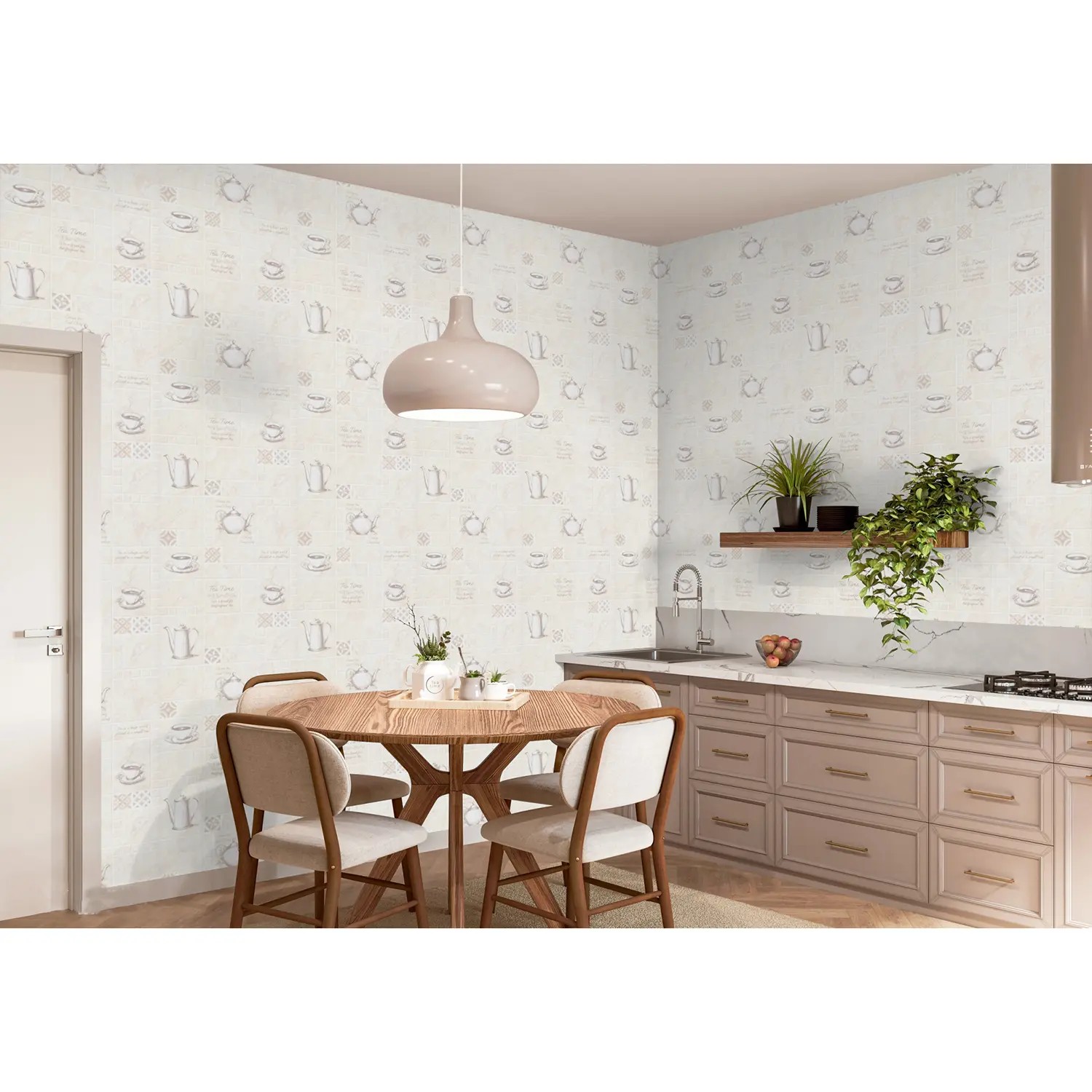 яяяОбои винил "HomeColor" Tea Time HC11060-12   0.53*10м *16