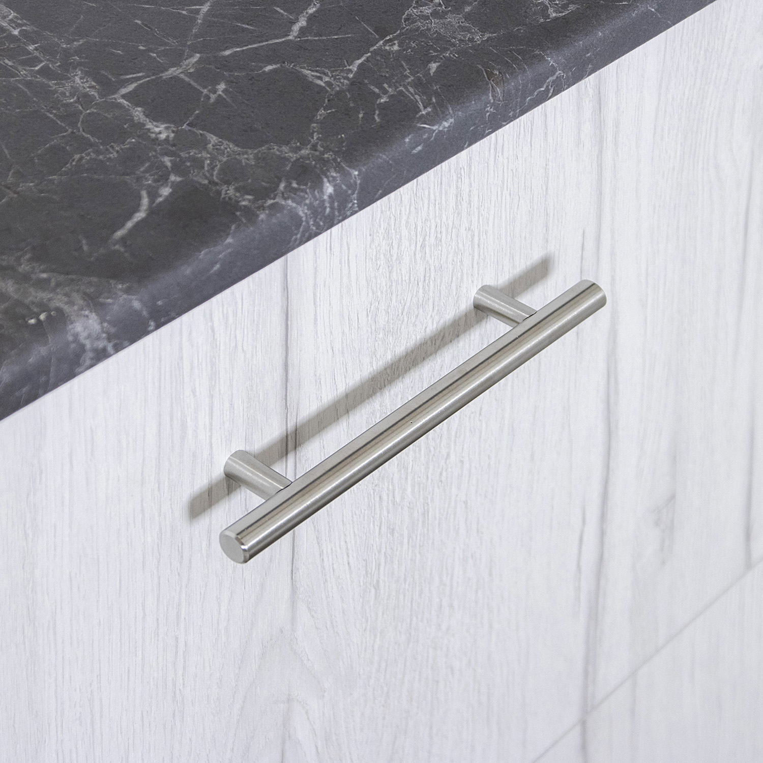 Шкаф напольный 600х850х600 мм BROZEX-WOOD Camellia, с двумя ящиками, серый / юта