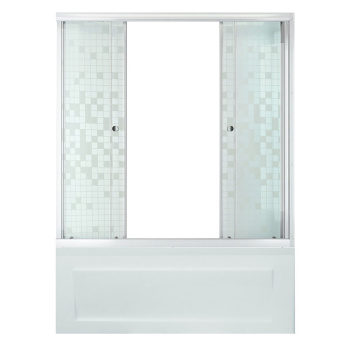 Штора 2 двери 1500, Аква, Мозаика, Белый *1