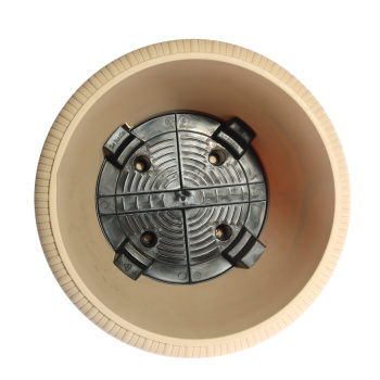 Кашпо пластм. "Lе Jardin"20,5л d верха 400мм h330мм дрен.реш.,прикорн.вент. Зол.мрам.106-3*1/10