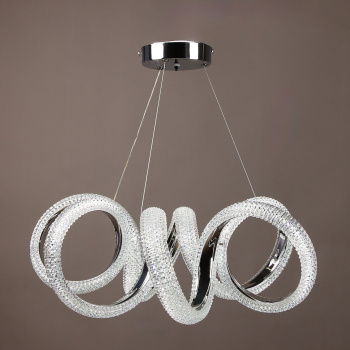 Светильник подвесной светодиодный 9232/140W Chrome 530 мм 3 реж., пульт S=20м2 VERNER LIGHTING *1