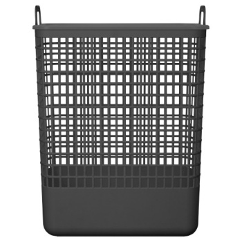 Корзина для белья пластм. 35л "Kobo" 500х380х262мм Серый арт.435220811 ("Бытпласт") *1/7