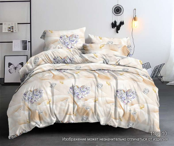 Постельное белье евро бамбук Орхидея 1158-10 наволочки 70*70 - 2шт *1