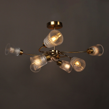 Люстра N6576/8 COP 8*40W E14 220V (d-720; h-310)  VERNER LIGHTING *1