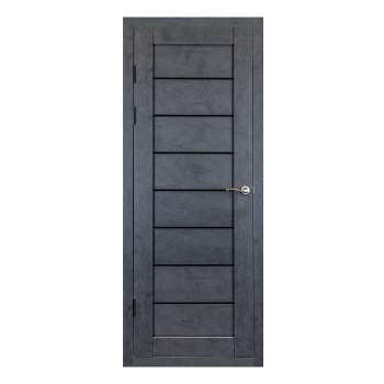 Дверное полотно остекленное 2000х600х38 мм Двери Гуд Х24, бетон/графит