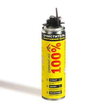 Очиститель монтажной пены 500 мл Ремонт на 100% Очиститель монтажной пены 500 мл Ремонт на 100%
