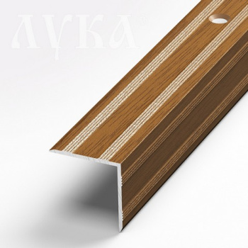 Порог-угол внешний 20х20х1800 мм Лука ПУ 05, орех