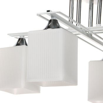 Люстра N6401/4 WT+CR  4*40W E27 220V (d-480; h-275)  VERNER LIGHTING *1