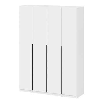 Шкаф 160х221.6х50.6 см СВ-Мебель ШК 5, белый текстурный