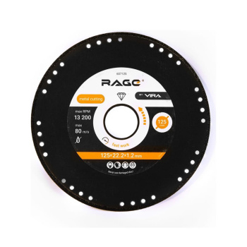 Диск алмазный по металлу 125 мм RAGE by VIRA