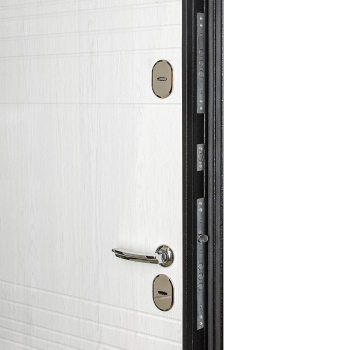 Дверь входная 2050х960х110 мм Форпост Норд, правая, ясень белый