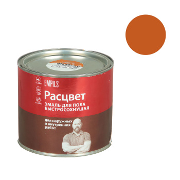 Эмаль алкидно-уретановая 1.9 кг для пола Расцвет, золотистая, быстросохнущая