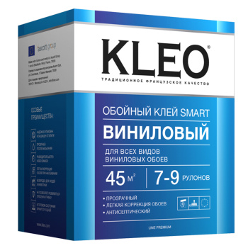 Клей для обоев виниловый 200г SMART KLEO *1/20 Клей для обоев виниловый 200г SMART KLEO *1/20