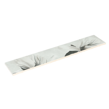 Бордюр Шахтинская плитка Картье, 75х400 мм, серый