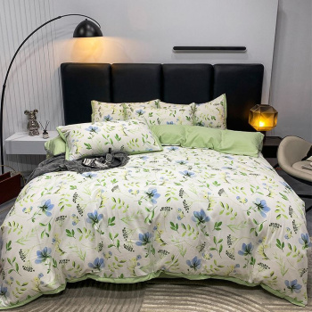 Постельное белье 2сп поплин на резинке Орхидея 6786, наволочки 70*70 - 2шт *1/4