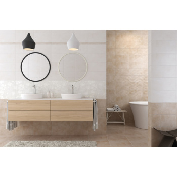 Плитка настенная Дюна бежевая 200*400 (0,08*20=1,58*48) 2 сорт 1041-0255-1002 Ласселсбергер