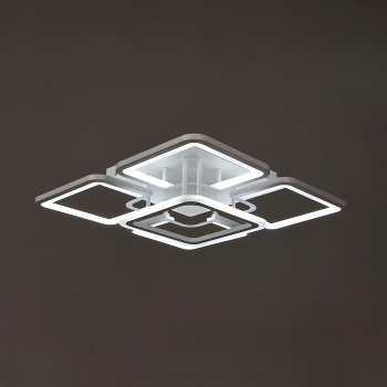 Люстра YH1254/5 WT LED 5*13W LED 3000-6500К (l-510; w-510; h-140) пульт VERNER LIGHTING *1