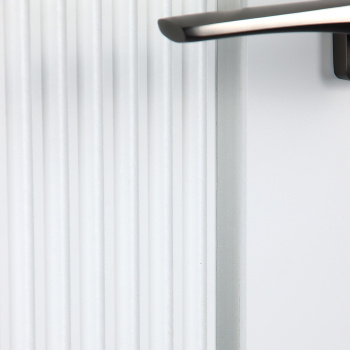 Дверное полотно глухое ПВХ Бронкс белый софт 600 мм Аркада