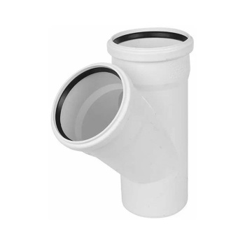 Тройник БЕЛЫЙ D110х110/45гр *1/24