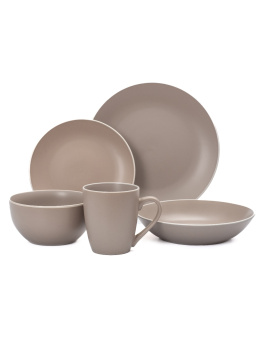 Тарелка керамич. "Fioretta" "Scandy Cappuccino" мелкая d19,3см TDP541/DMD122 "Domenik" *6/36