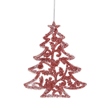 Подвеска "Вечерняя ёлочка" 8*10 см, Янтарь