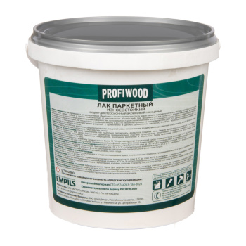 Лак водно-дисперсионный акриловый  паркетный глянцевый 0,9 кг/0,9л  PROFIWOOD *1/6/336