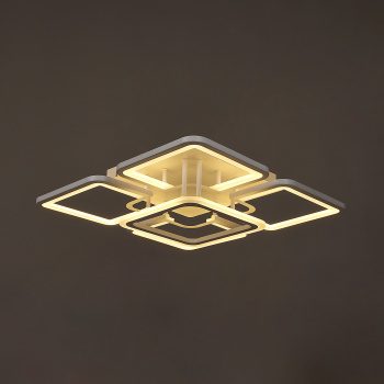 Люстра YH1254/5 WT LED 5*13W LED 3000-6500К (l-510; w-510; h-140) пульт VERNER LIGHTING *1